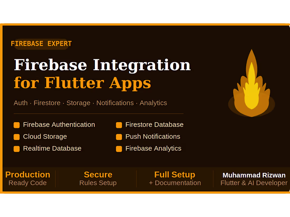 Cover image for Firebase Integration for Flutter Apps