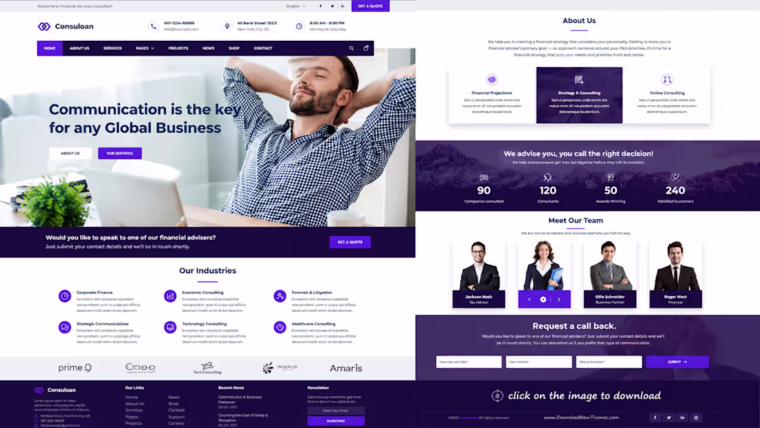 Cover image for Financial Consulting Website Design