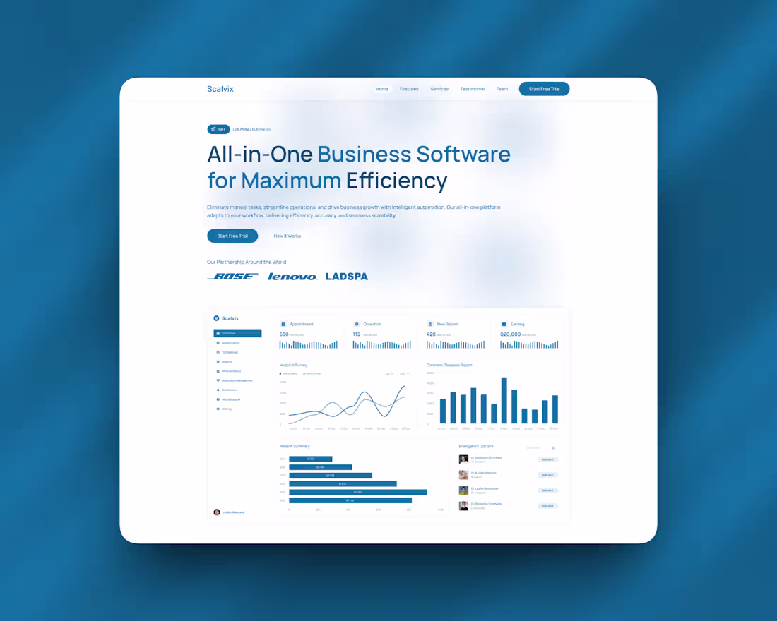 Cover image for Scalvix – Business Automation Framer Template