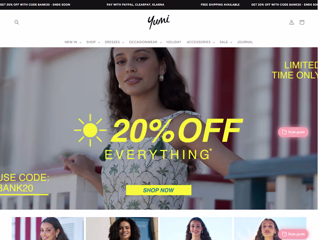 Cover image for Conversion-Focused Redesign for Yumi E-commerce