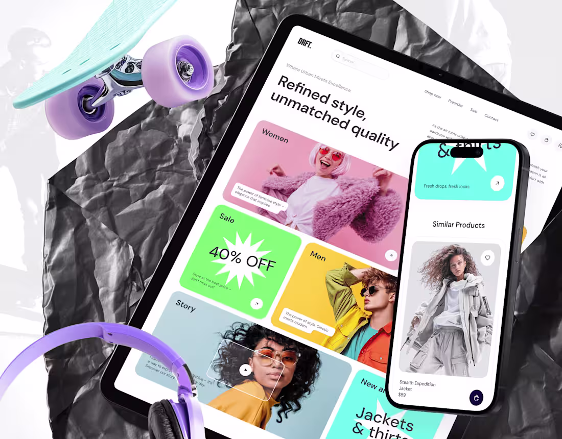 Cover image for Drft Store. E-commerce.