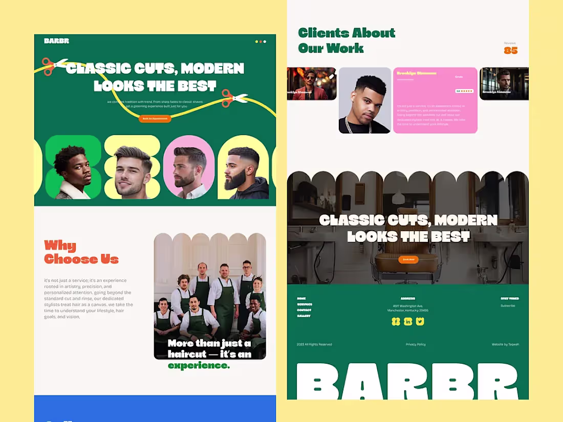 Cover image for Farmer website - Barbershop &