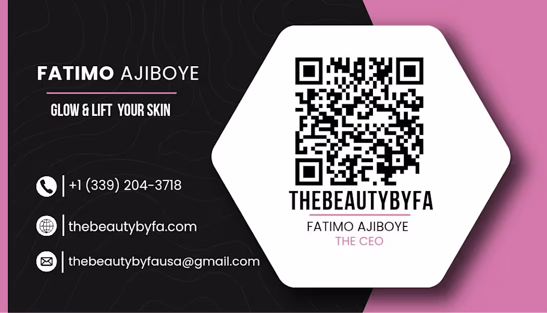 Cover image for Brand Business Card for Thebeautybyfa