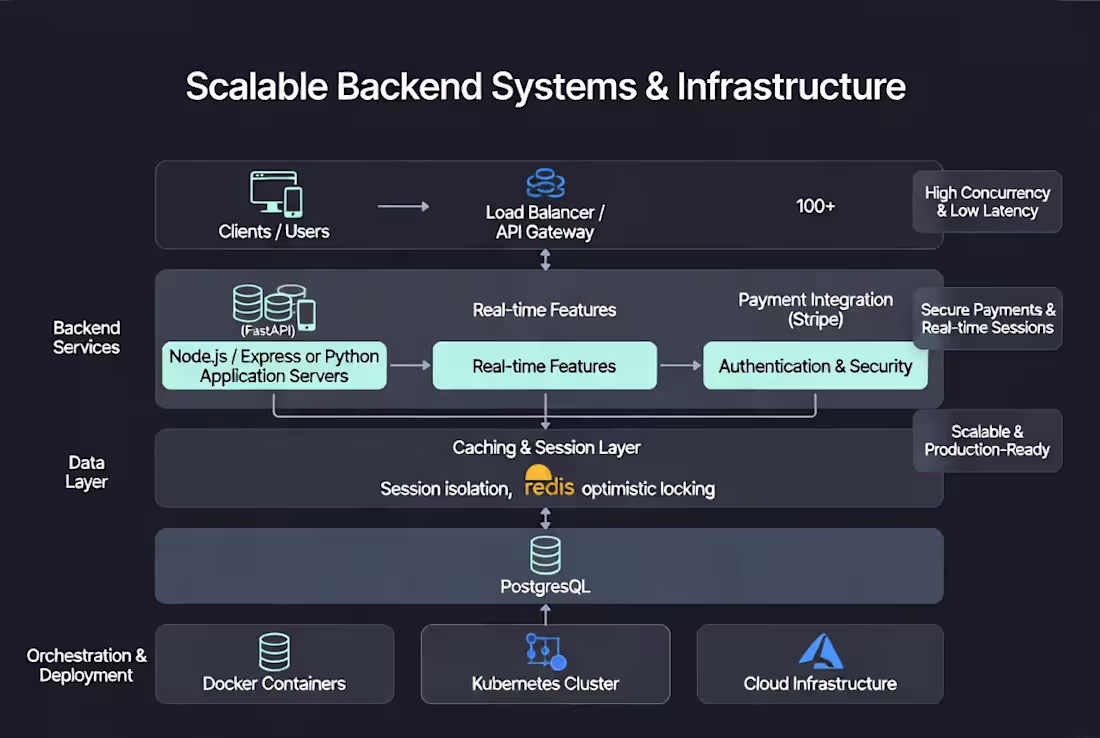 Cover image for Scalable Backend Systems & Infrastructure