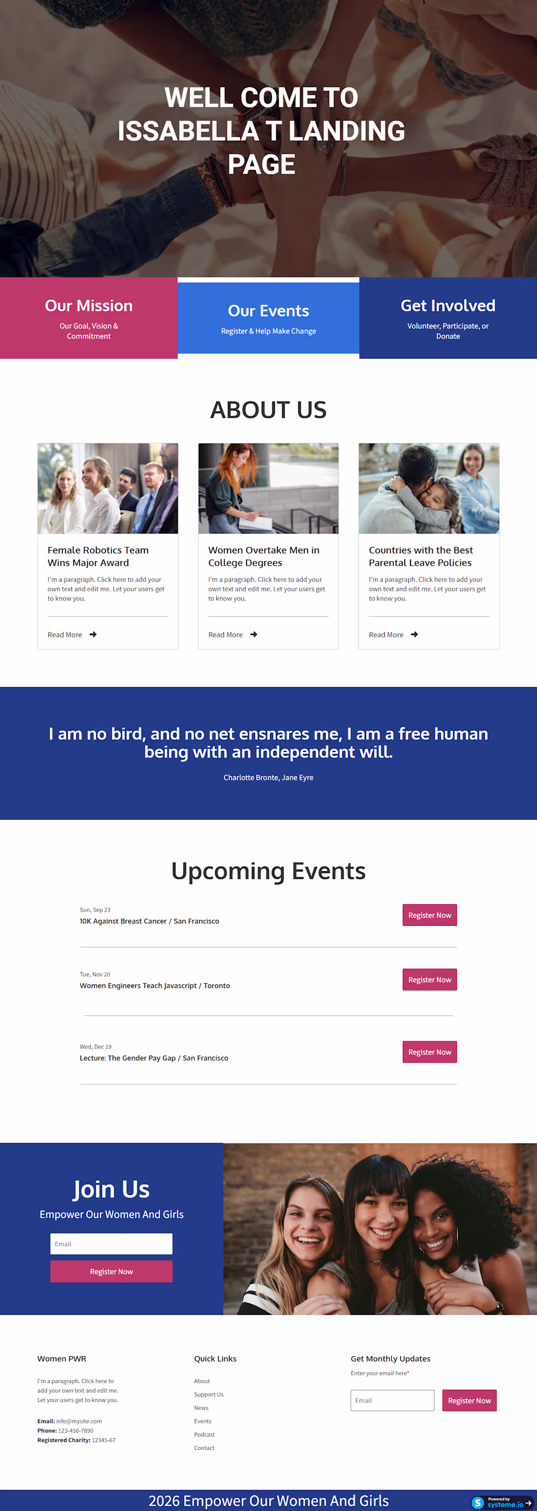 Cover image for LANDING PAGE DESIGNER WITH ISSABELLA