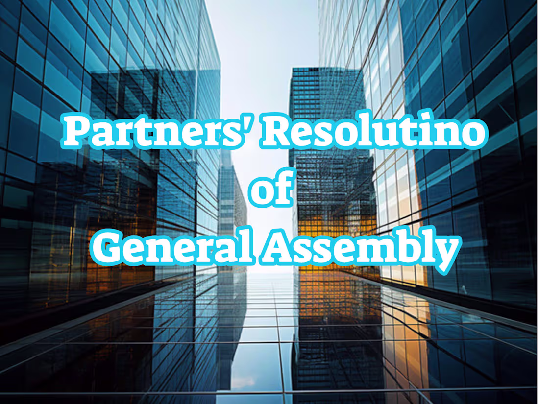 Cover image for PARTNERS’ RESOLUTION OF GENERAL ASSEMBLY