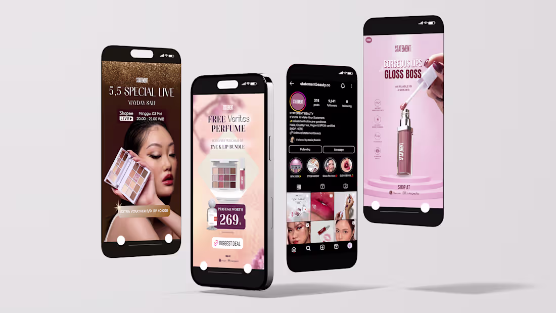 Cover image for Statement Beauty Social Media Design