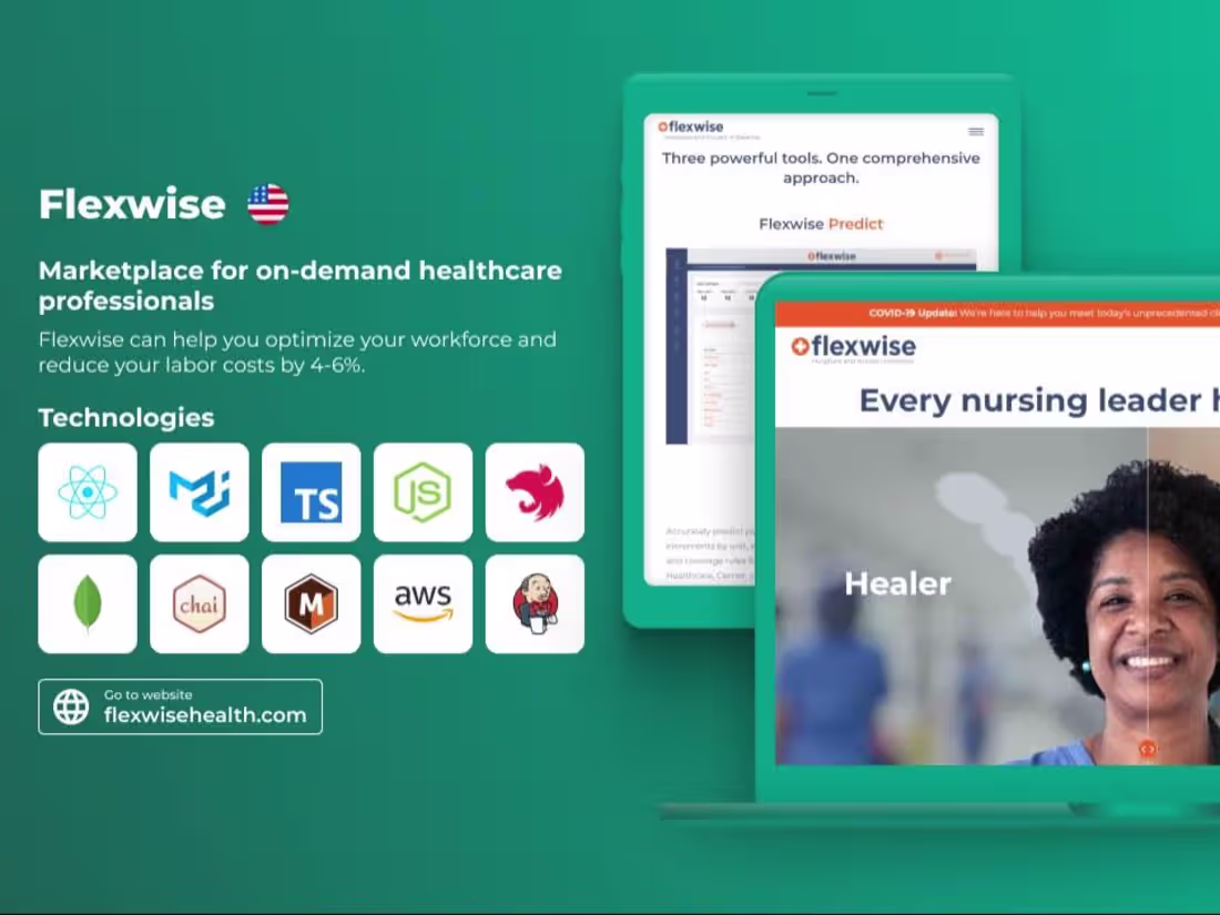 Cover image for FlexWise. Marketplace for healthcare professionals
Flexwise