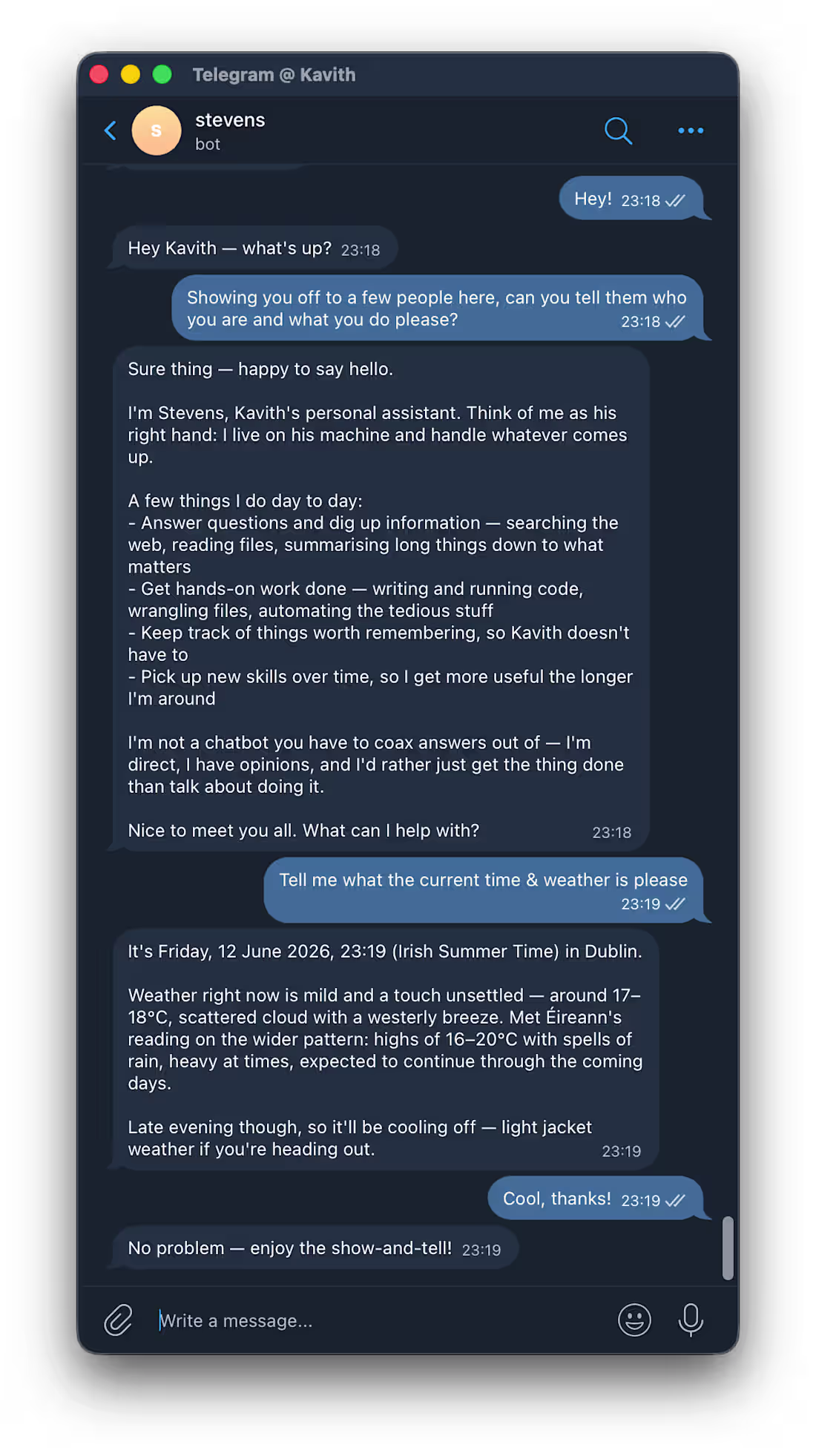 Cover image for Built a personal AI agent