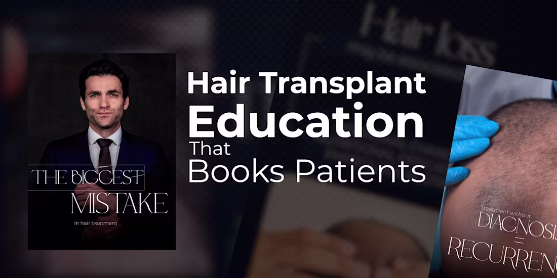 Cover image for Hair Transplant Education - That Books Patients