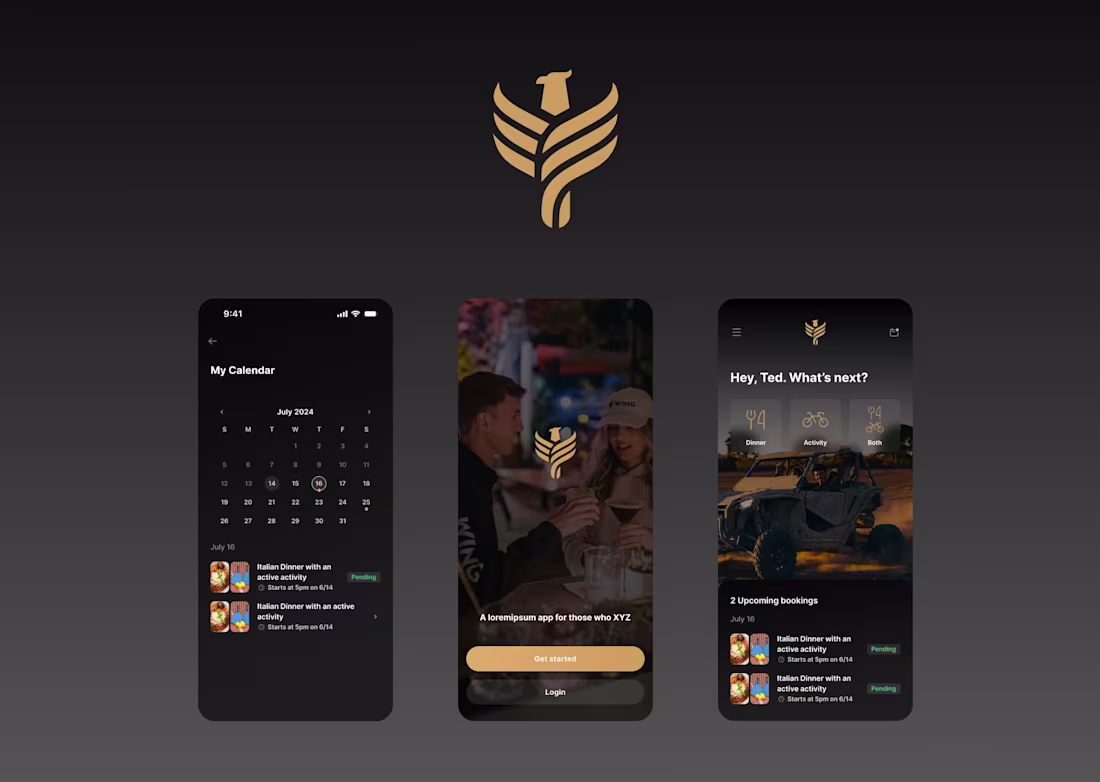 Cover image for WING APP | UI/UX Native App Design for hospitality product