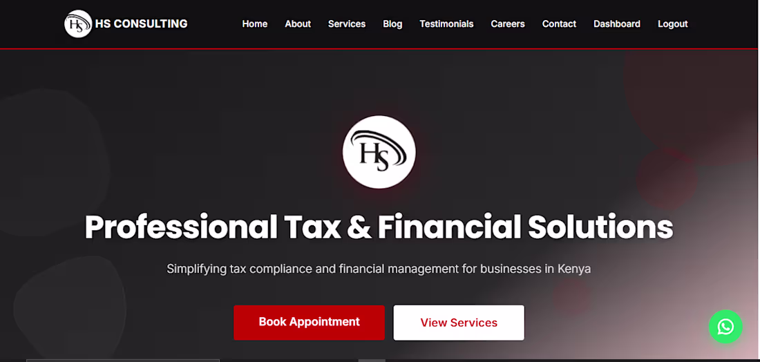 Cover image for Business consulting website built with