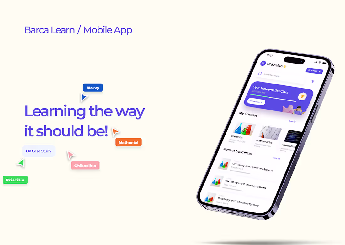 Cover image for Barca Learn UX Case Study