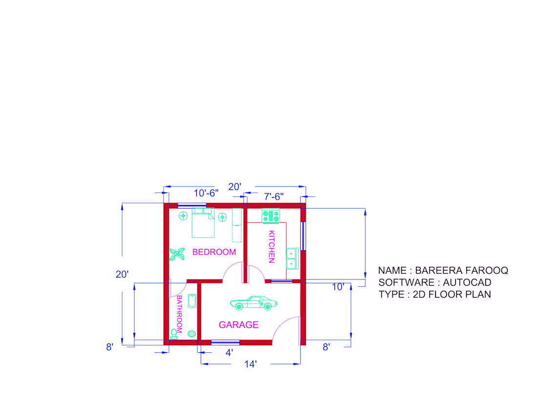 Cover image for Professional 2D Floor Plan in