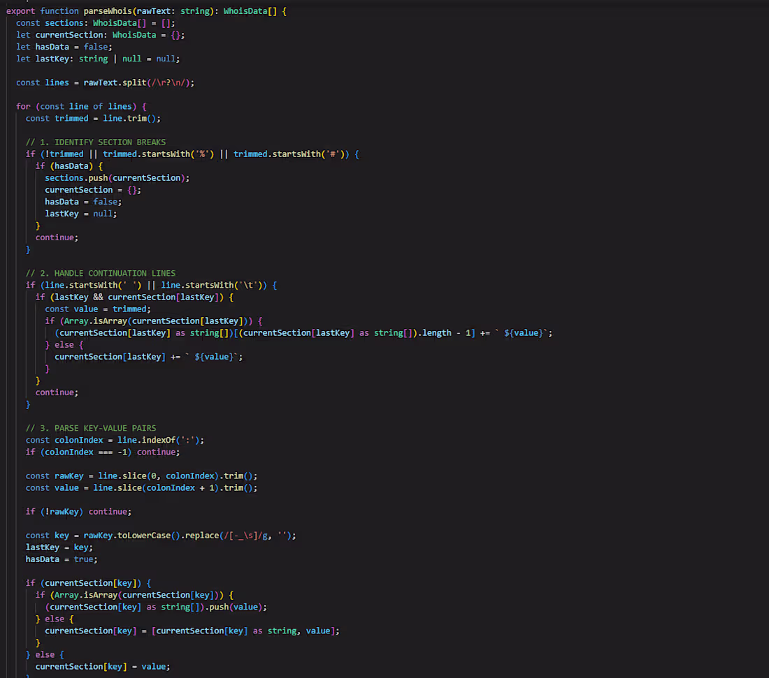 Cover image for TypeScript whois parser