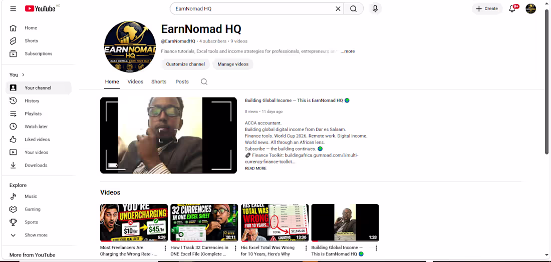 Cover image for Finance Tutorials — EarnNomad HQ