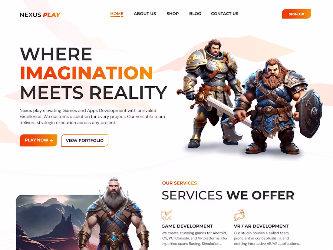 Cover image for Nexus Play  A Gaming Website Platform