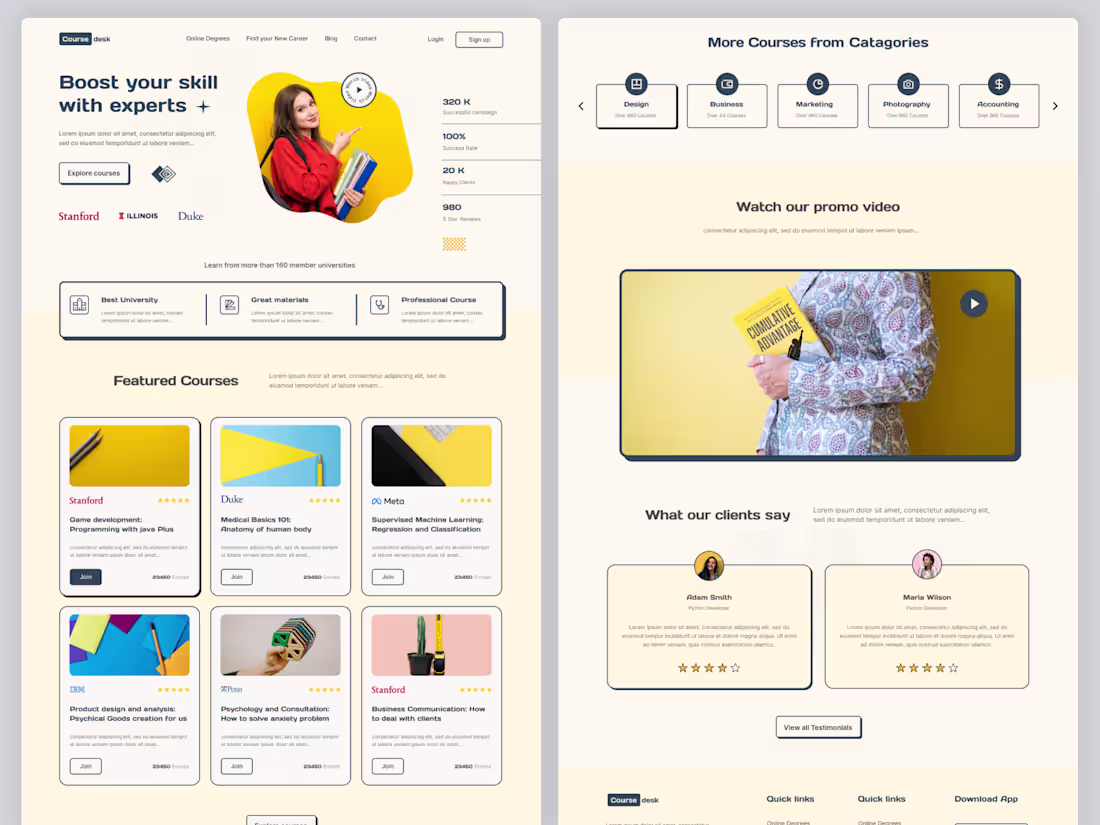 Cover image for Coursedesk is an intuitive Learning