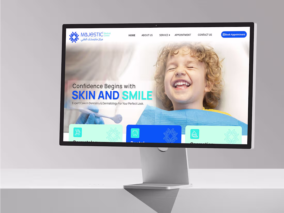 Cover image for Modern Website Design for a Dental & Skin Care Medical Center