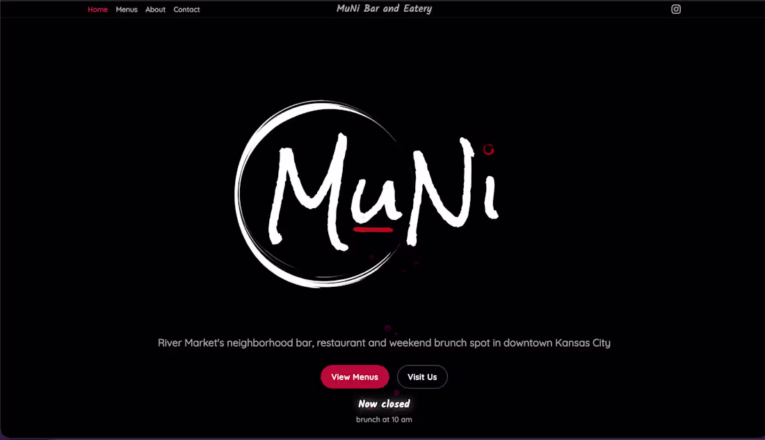 Cover image for MuNi KC 
Bar & Eatery
Custom