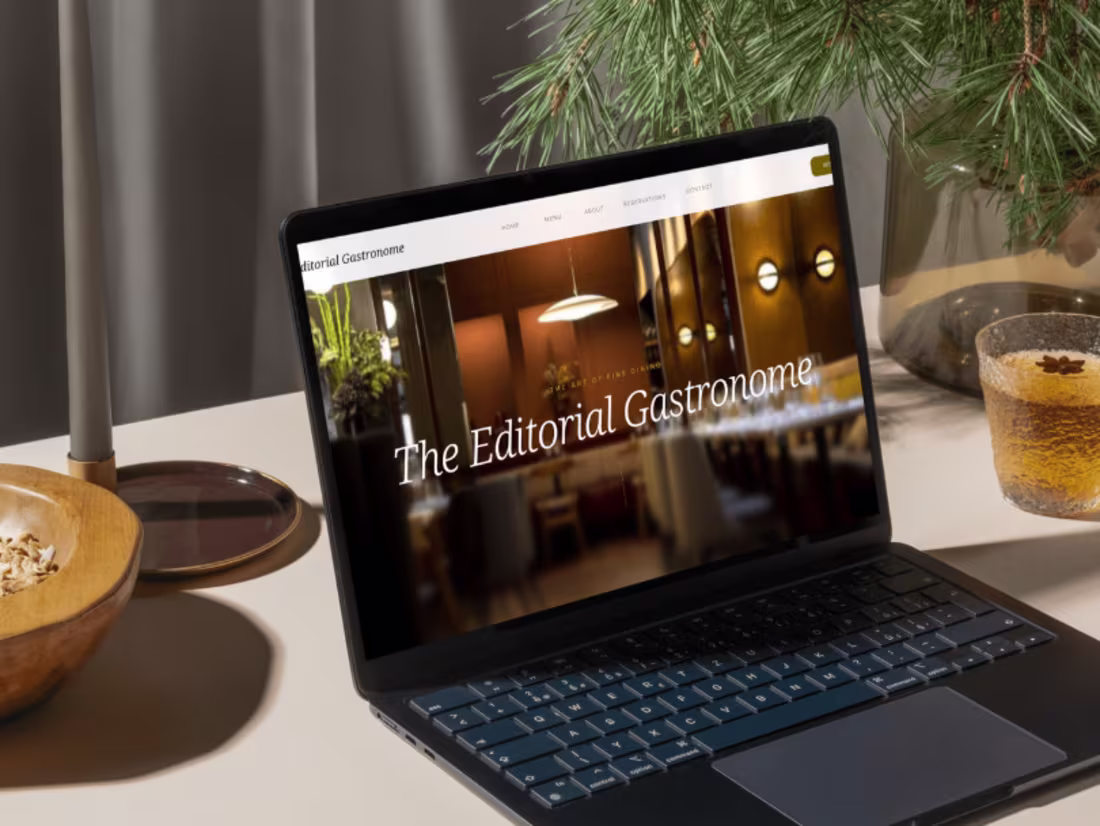 Cover image for Website for a gourmet restaurant