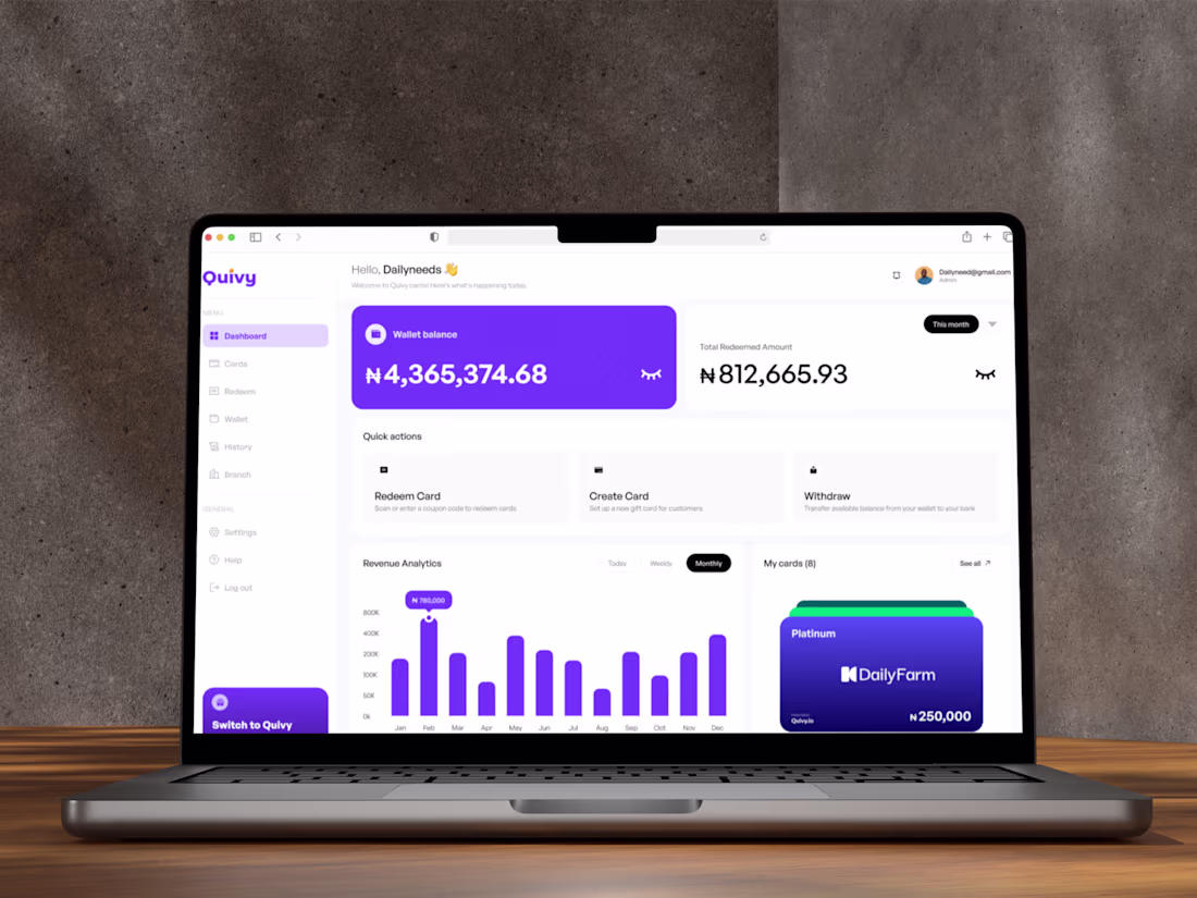 Cover image for QUIVY - Gifting Platform
Quivy is