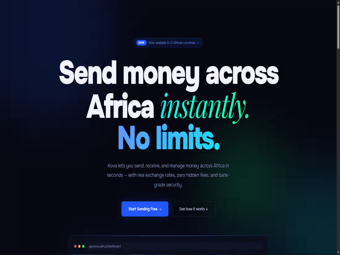Cover image for Fintech startup landing page for