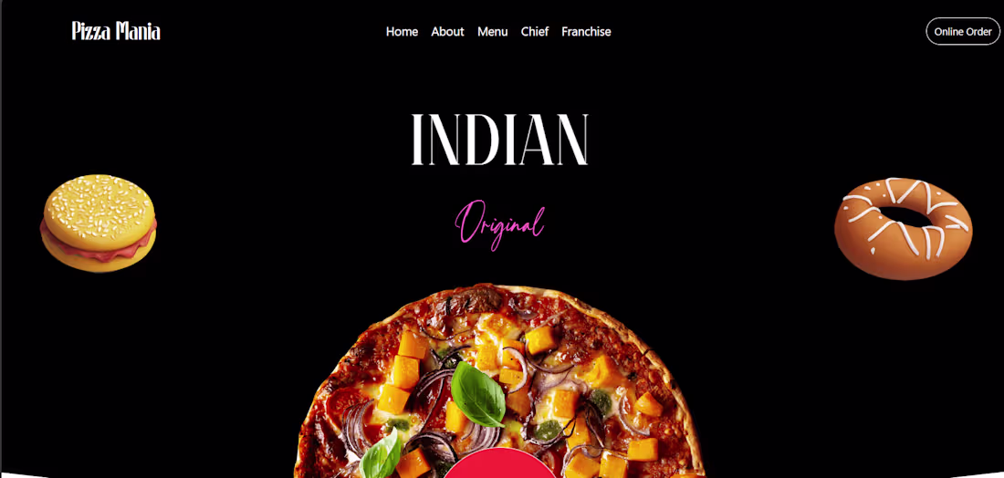 Cover image for Built a food franchise website focused on showcasing the bra...