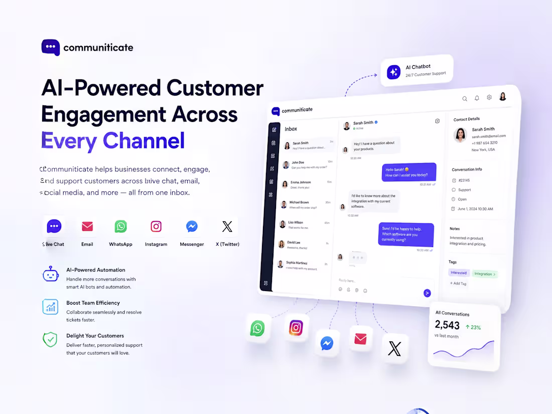 Cover image for Communiticate - AI-Powered Customer Engagement