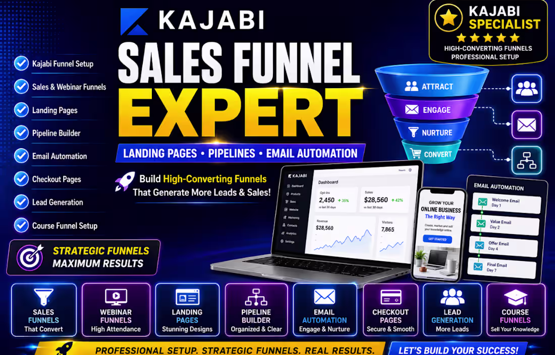 Cover image for Kajabi Sales funnel expert