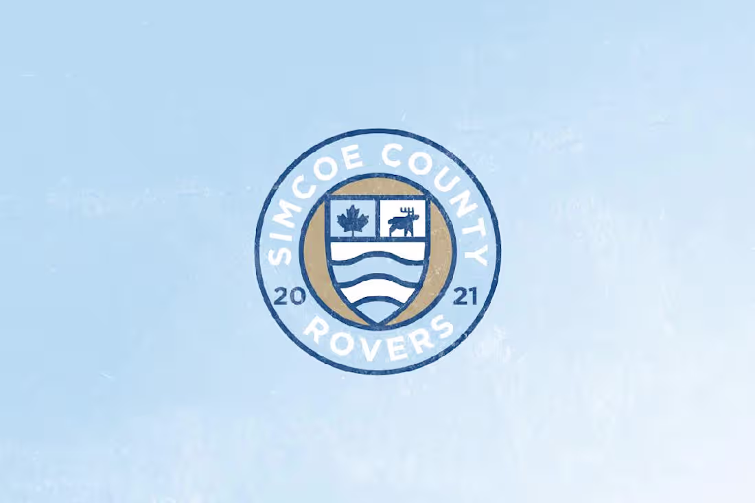 Cover image for ⚽️ Simcoe County Rovers F.C. — brand design for a soccer club