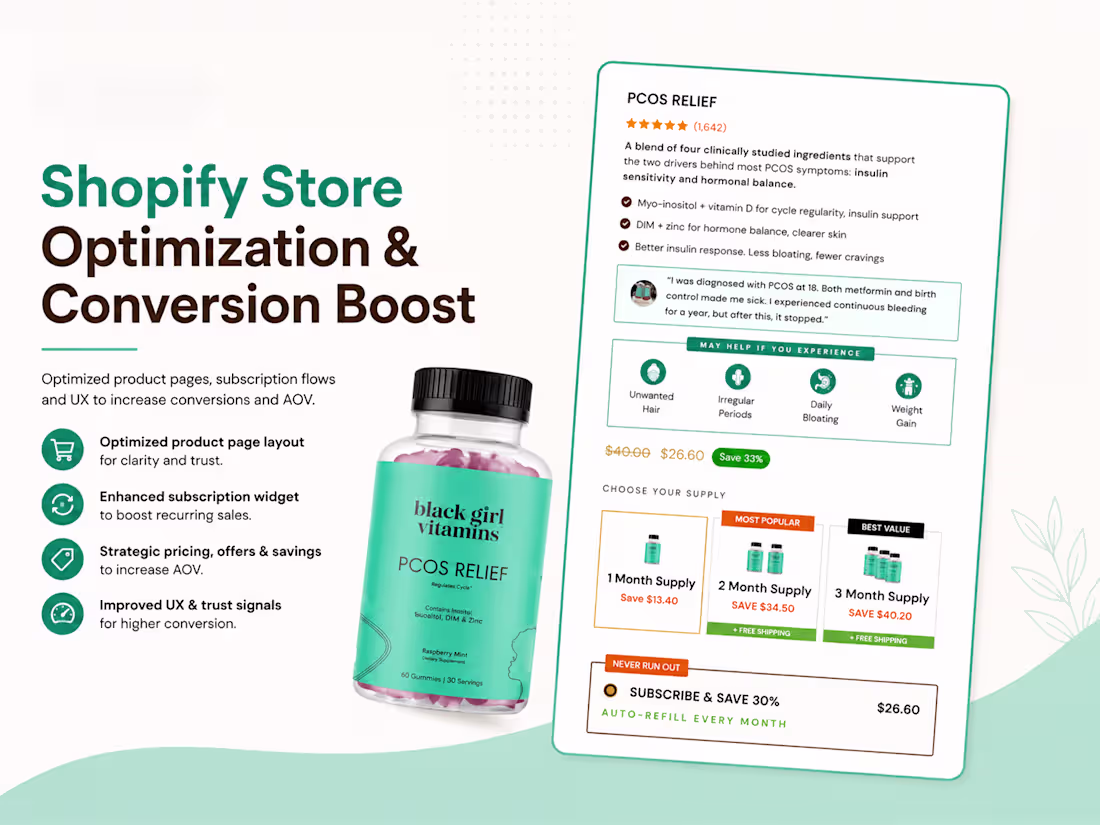 Cover image for Shopify Store Optimization & Conversion Boost