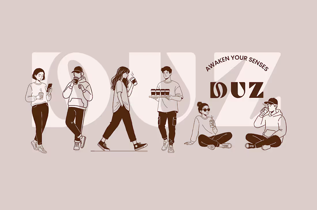 Cover image for DUZ | Coffee Brand Identity Design - KSA DUZ is a premium Sa...