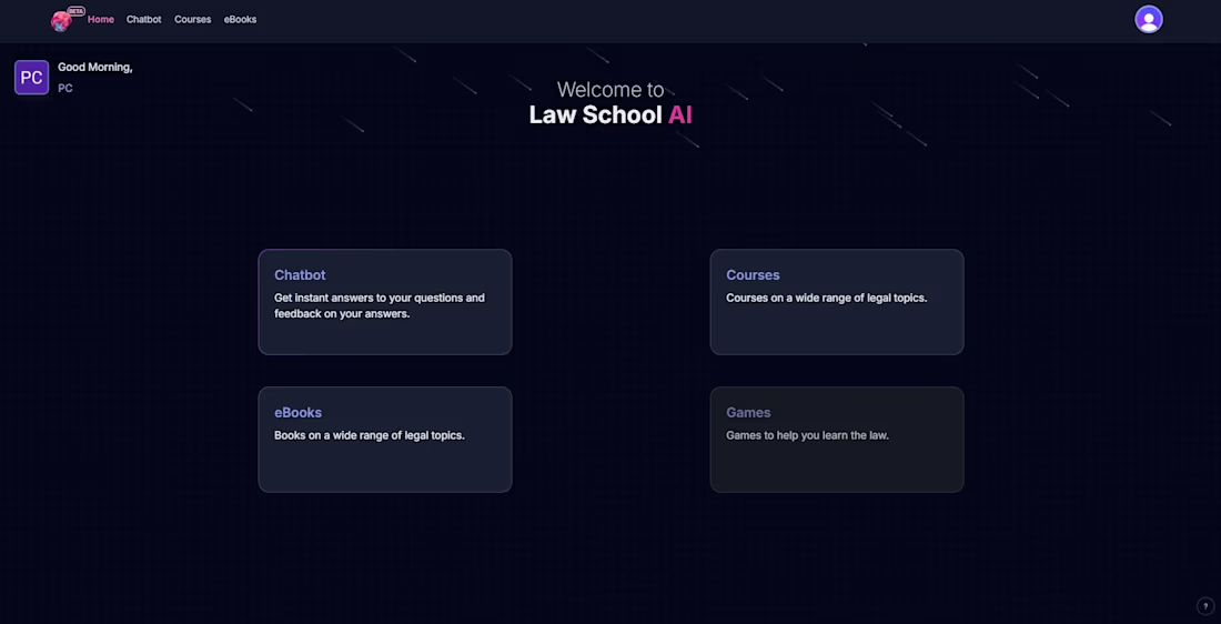 Cover image for Law School AI
SaaS Development.

This comprehensive