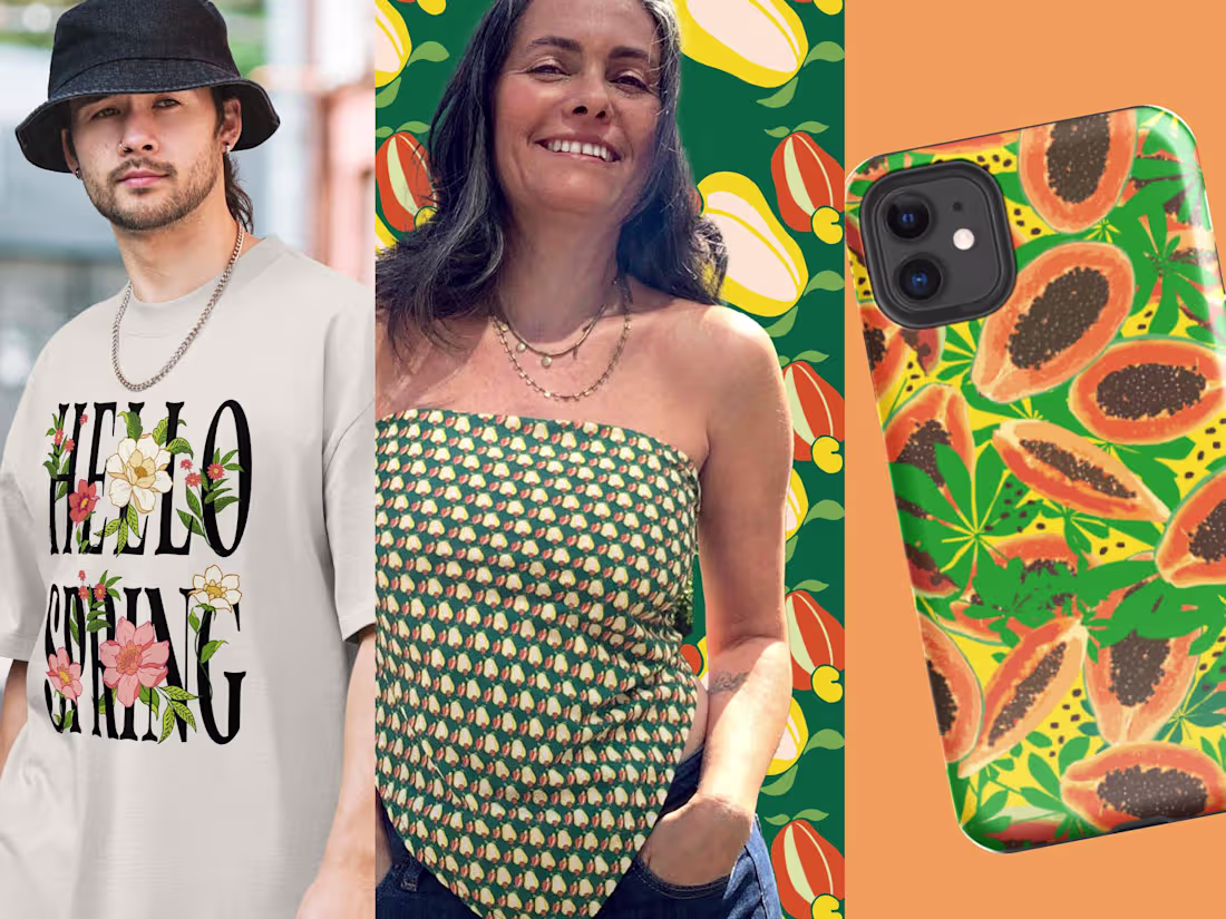 Cover image for Pattern Design for So Far So Good, a Canadian clothing brand.
