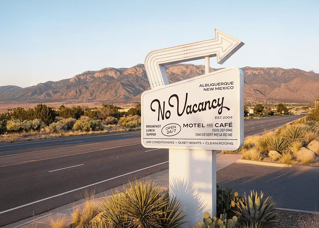 Cover image for No Vacancy: Roadside Motel Brand Identity