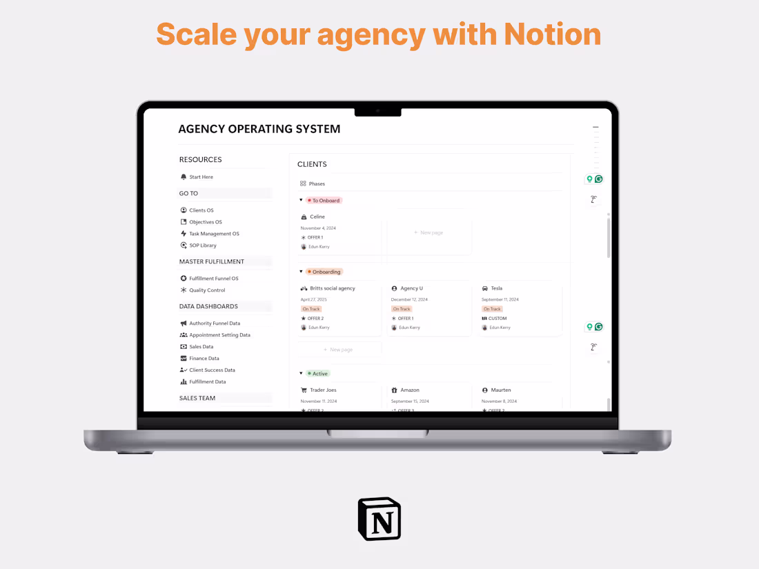 Cover image for Notion business system design and automation