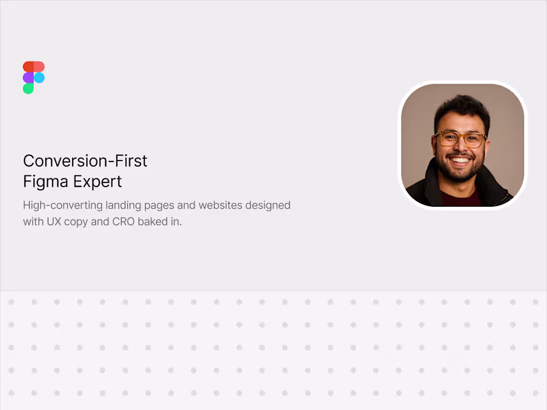 Cover image for Figma Landing Page & Website Design