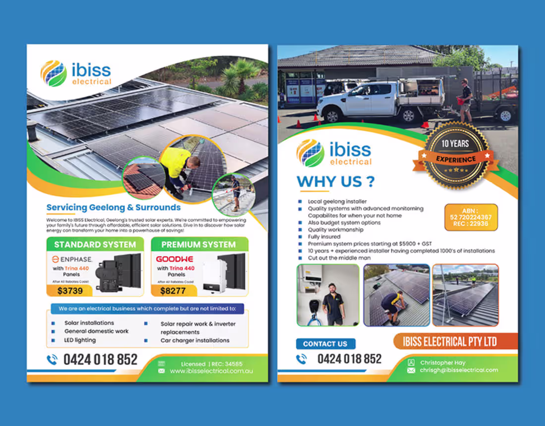 Cover image for flyer design Front and back