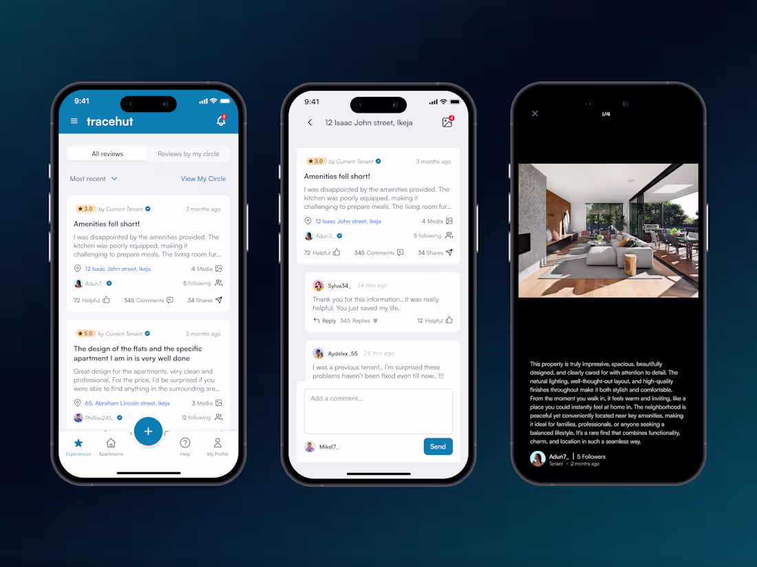 Cover image for Tracehut Mobile App Design