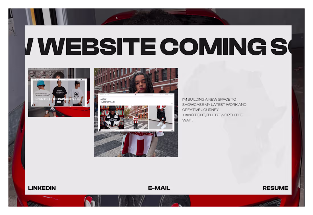 Cover image for Coming Soon Page for Personal Portfolio Website