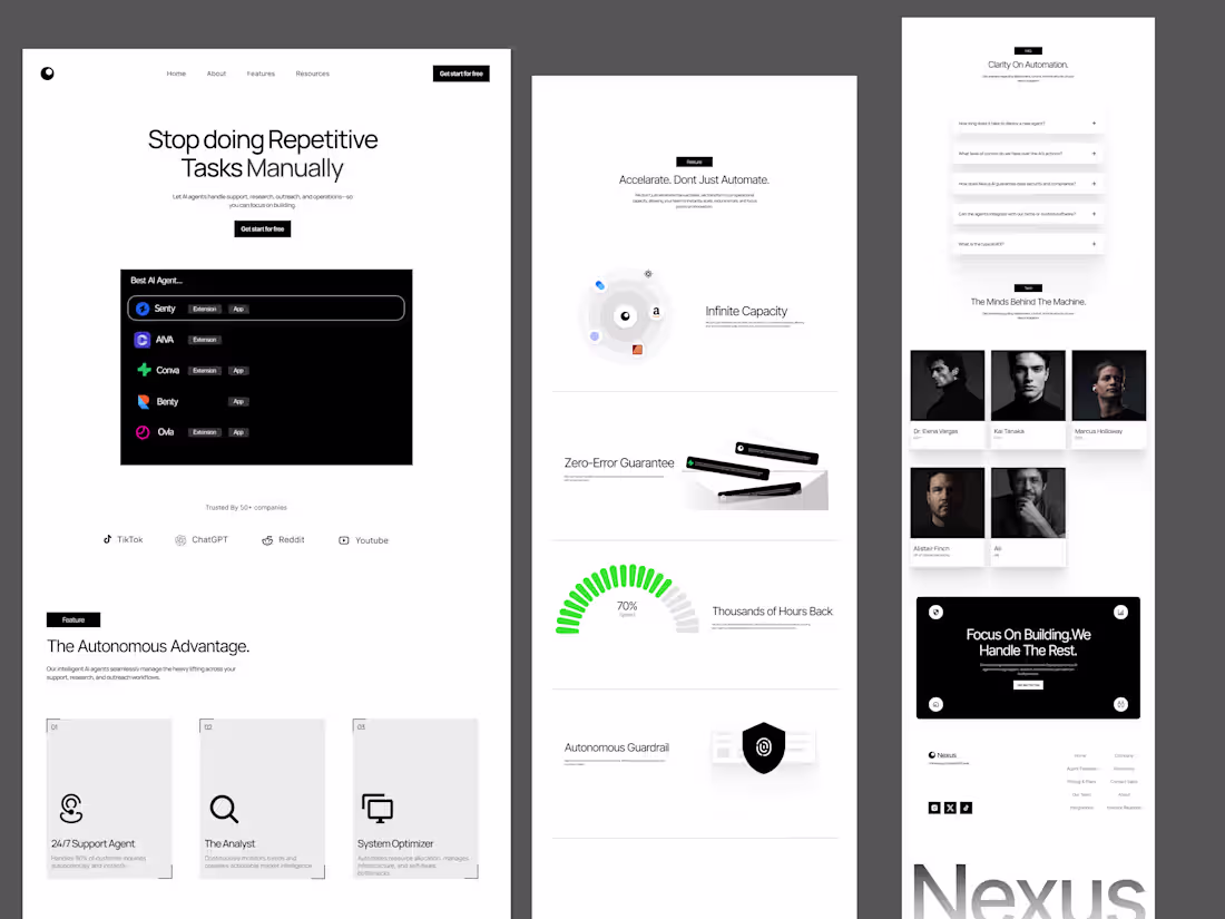 Cover image for Nexus — AI Automation UI/UX Design