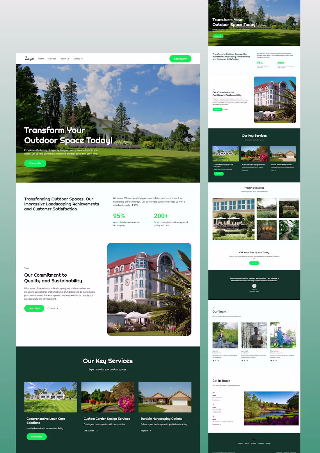 Cover image for Landscaping website 😍