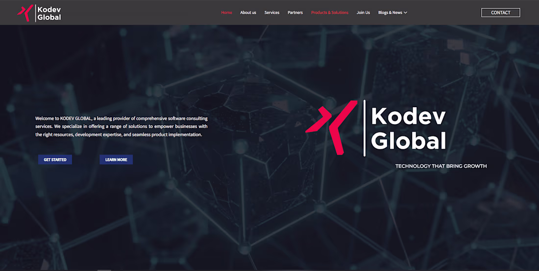 Cover image for Kodev Global - Website Created Using WordPress & Elementor