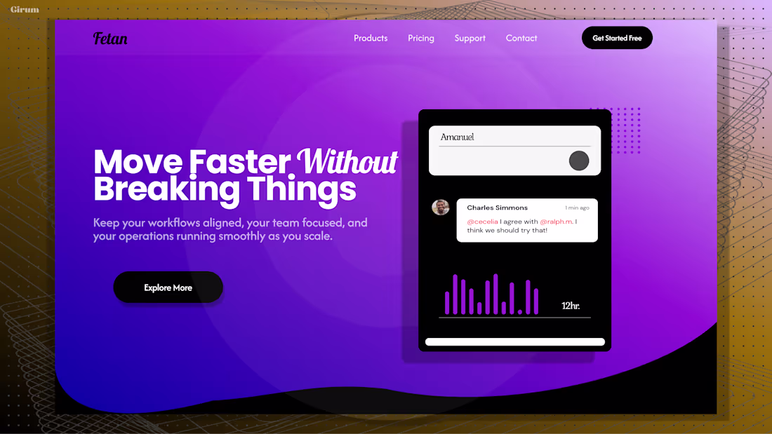 Cover image for Just me @Figma 
Hero Design