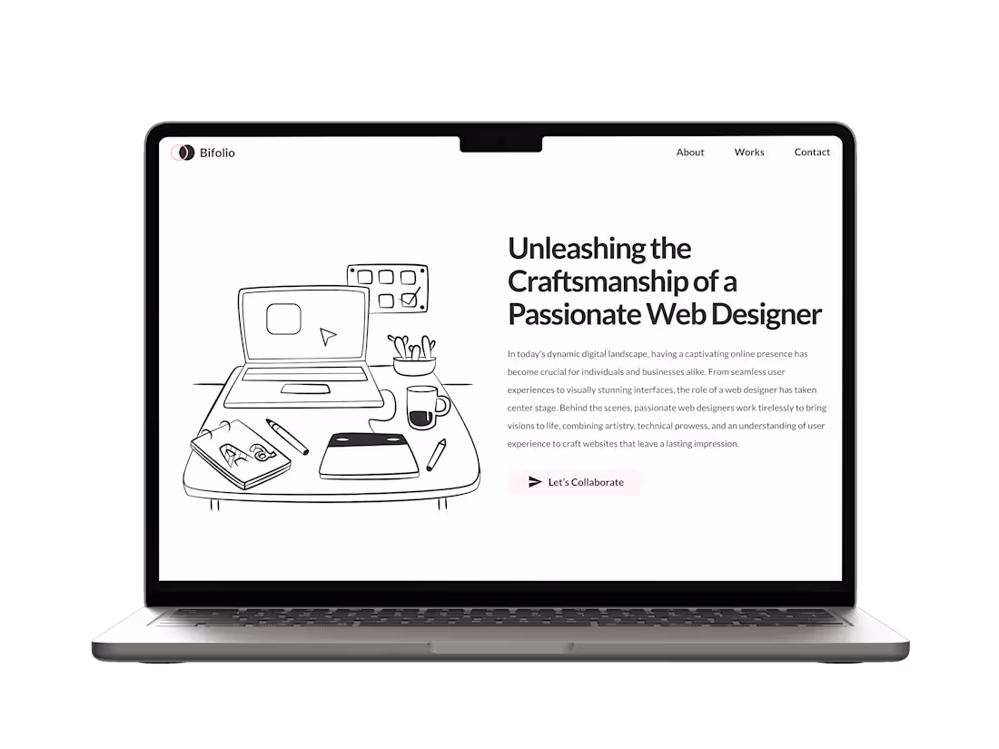 Cover image for Bifolio | Minimalist designer website
