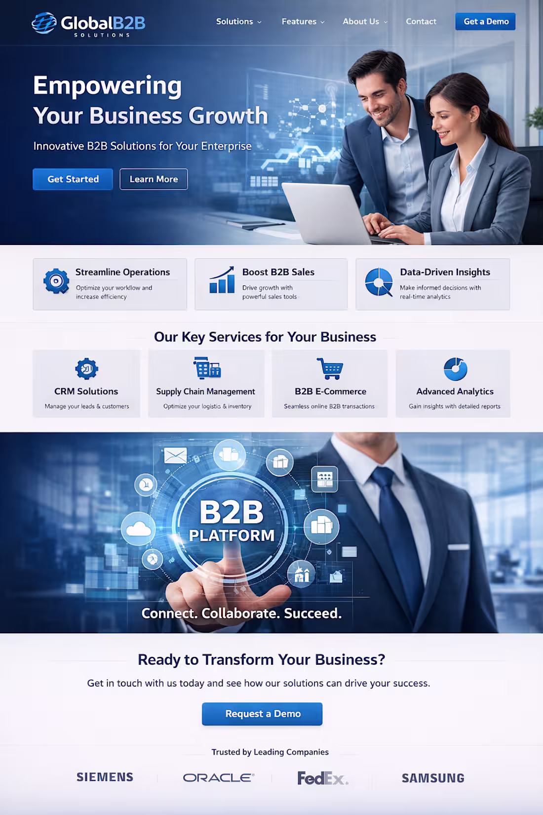 Cover image for Explore Our Comprehensive Global B2B Solutions Today!