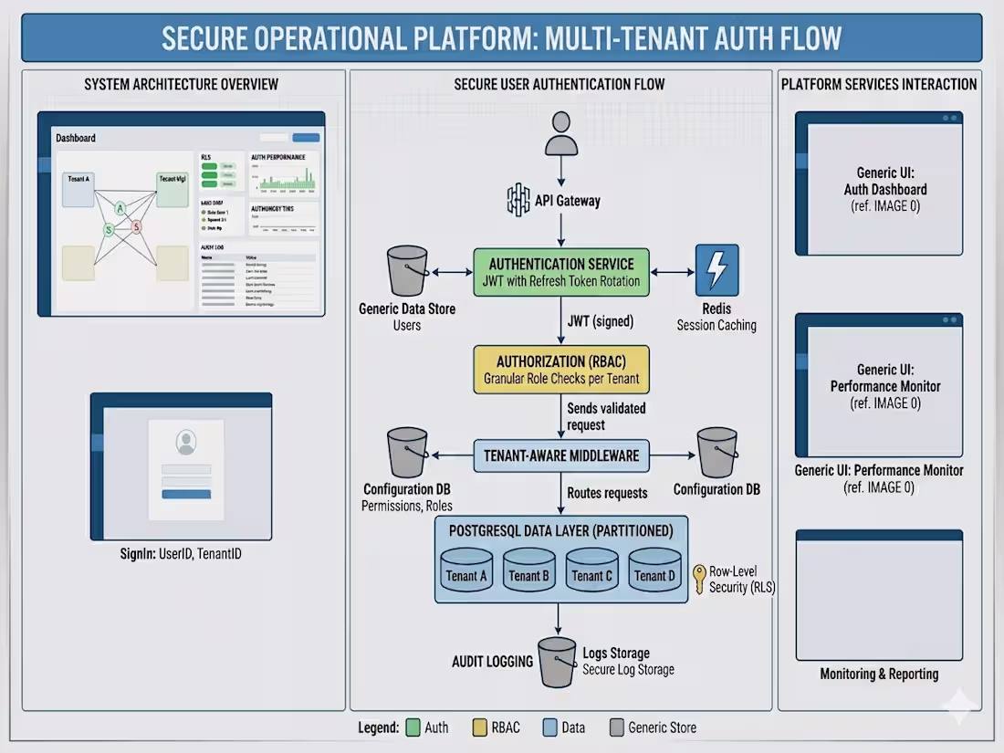 Cover image for Secure Auth & Multi-Tenant System for Industrial SaaS