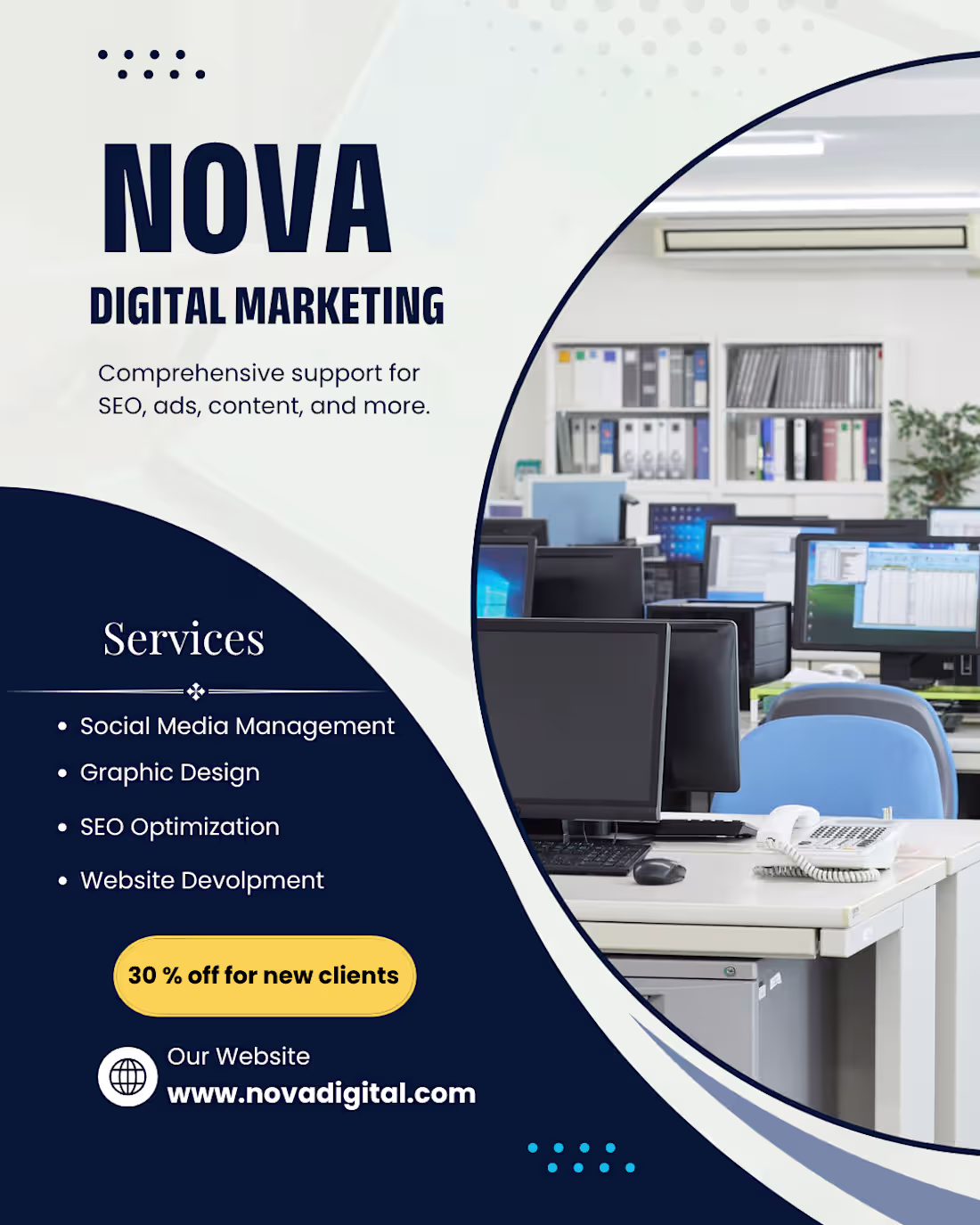 Cover image for Flyer for digital marketing agency
