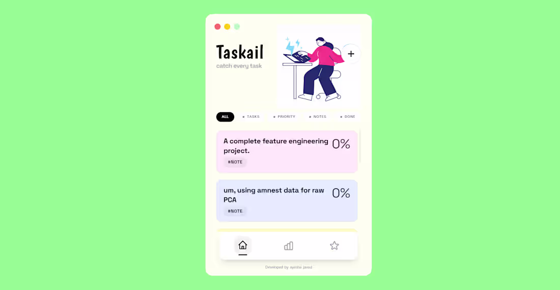 Cover image for Taskail – AI-Powered Voice-to-Task Desktop App